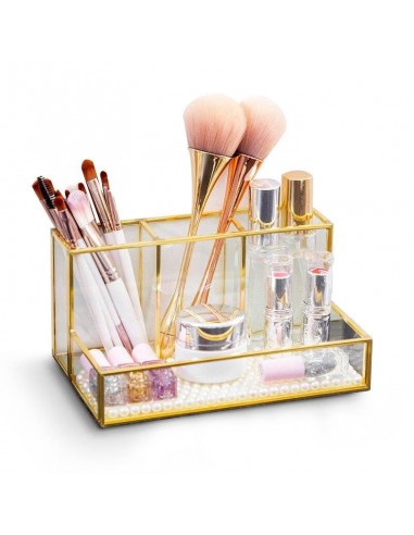 Organisateur de Maquillage Compartiment en Verre en stock