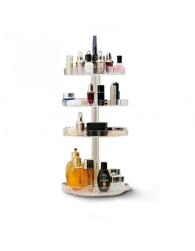 Tour de Rangement Maquillage Acrylique Tournant destockage