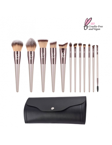 Kit de Pinceaux Maquillage Vegan ‘’Feel Good’’ 12pcs vente chaude votre 