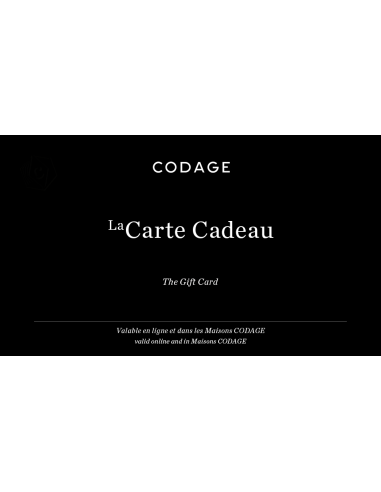 E-Carte Cadeau | CODAGE Toutes les collections ici